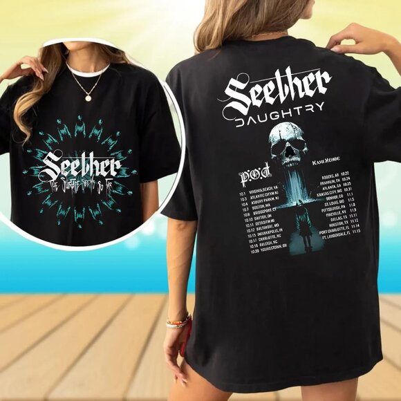 Seether The Surface Seems So Far Tour 2025 T-Shirt, Gift For Fans 134 - Picture 1 of 6